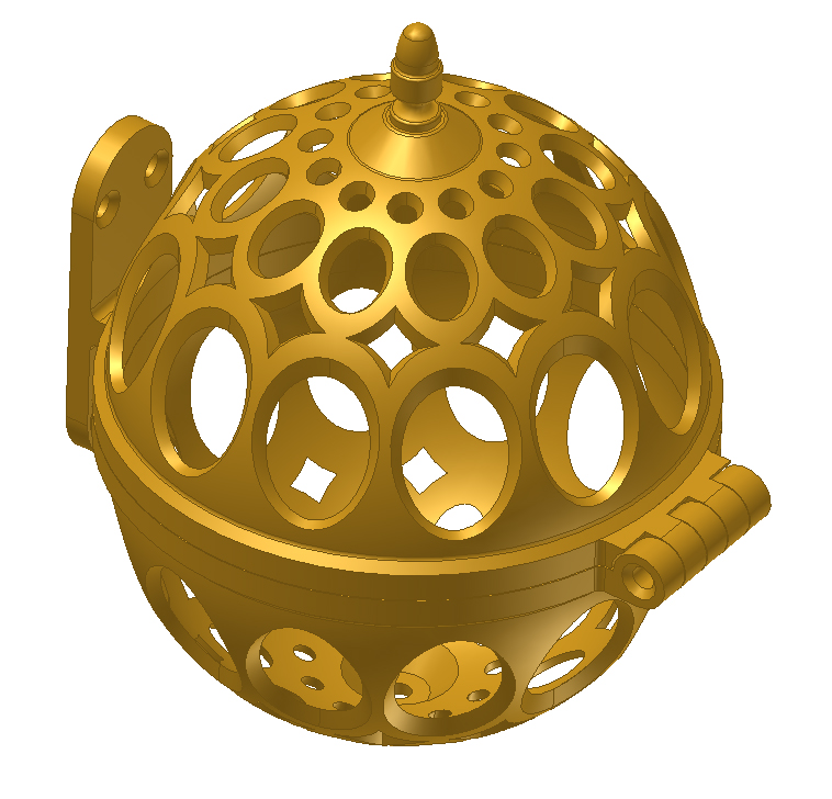 3D-Gestaltung und Urmodelldruck eines Bindfadenkörbchens nach historischem Vorbild für Kleinbaan-Sevice