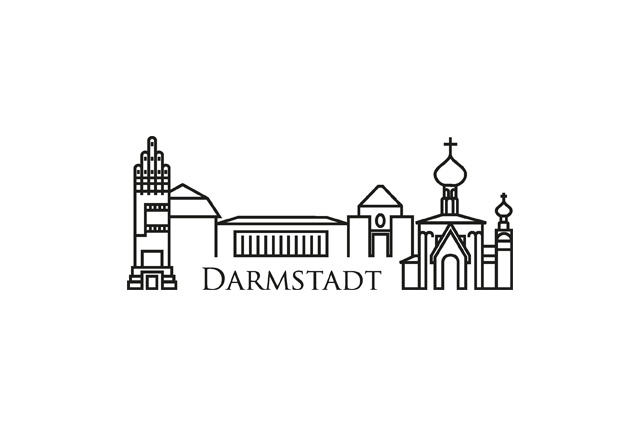 Gestaltung Stadtsilhouette für Sanitätshaus Kattler, Darmstadt